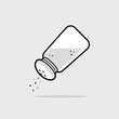 Salt shaker icon vector illustration