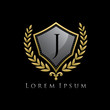 © bintank - Golden Shield Luxury J Letter Logo