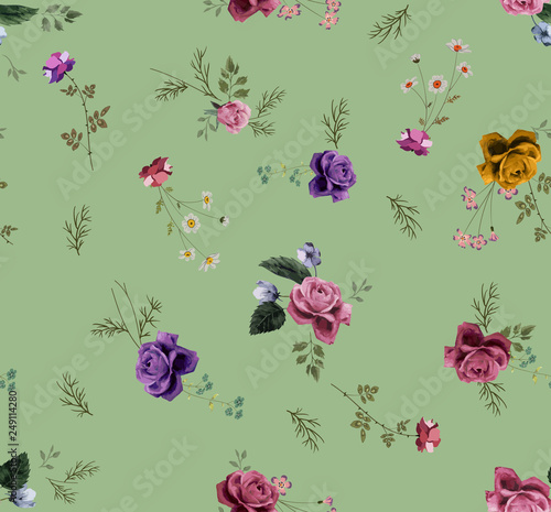 Beautiful colorful flower pattern