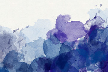 Wall Mural - Purple abstract watercolor background