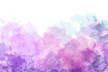 Wall Mural - Purple abstract watercolor background