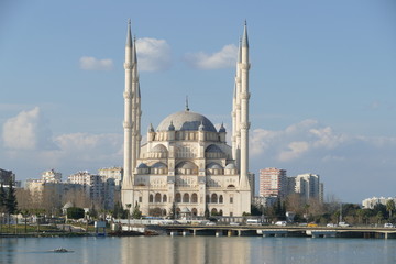 Wall Mural - adana,merkezcami,seyhannehri,namaz,su,martı