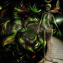 Wall Mural - life and death