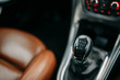 © velimir - mechanical gear lever. luxury modern car.