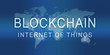 © fotohansel - wmb9 WorldMapBanner wmb - Text - Blockchain - Internet of Things: block chain concept - abstract illustration - worldmap with dots - 2to1 g7212