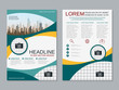 © Ulvur - Modern professional two-sided flyer vector design template