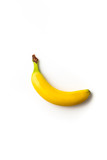 Fototapeta Na drzwi - Banane sur fond blanc