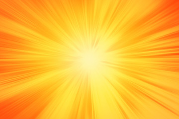 Wall Mural - orange zoom effect, fast speed zooming motion cartoon abstract for background.