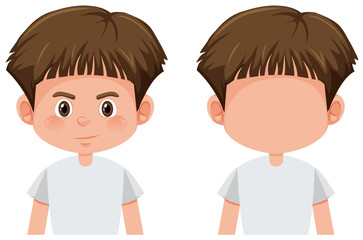 Poster - Set of brunette boy character