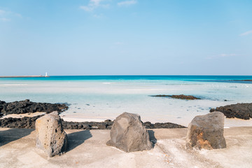 Wall Mural - Sehwa Beach in Jeju Island, Korea