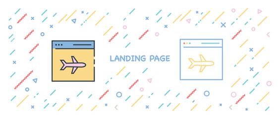LANDING PAGE ICON CONCEPT