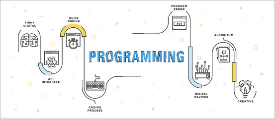 PROGRAMMING INFOGRAPHIC CONCEPT