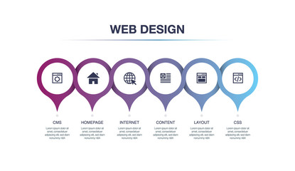 WEB DESIGN INFOGRAPHIC CONCEPT