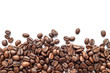 © Lifestyle Graphic - Roasted coffee beans isolated on white background. Close-up.