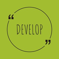 Develop word concept