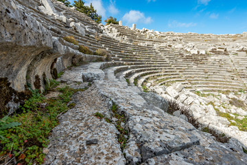 Antalya - Turkey. December 21, 2017. Termessos Ancient City wintertime in Antalya, Turkey.Termessos one of Turkey’s major attractions, 30km northwest of Antalya .