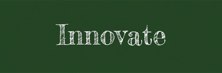 Innovate word concept