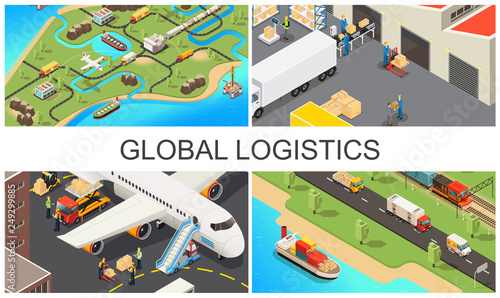 Isometric Global Transportation Composition