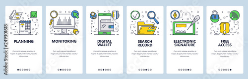 Web Site Onboarding Screens Online Services Electronic Signature