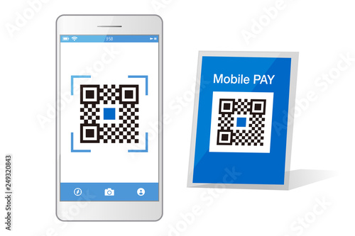 スマホ決済qrアプリのスマートフォンイメージイラスト素材 Comprar Este Vector De Stock Y Explorar Vectores Similares En Adobe Stock Adobe Stock