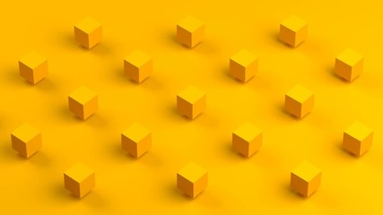 Modern background for poster, cover, branding, banner. Abstract 3d rendering of geometric shapes. Computer generated loop animation.
