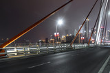 Fototapeta Miasta - Expressway on Yangtze River Bridge and Modern City Scenery in Chongqing, China
