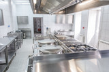 Fototapeta  - Interior of the professional kitchen