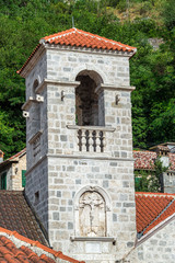 Wall Mural - Tower with Jesus in Kotor, Montenegro