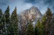 Granite peak near El Capitan in Yosemite National Park