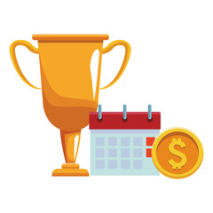 trophy award calendar pay