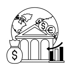 Poster - world bank money report chart stock market