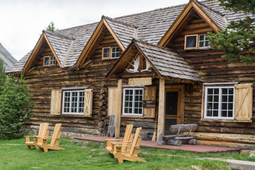 Historic Skoki Lodge, near Lake Louise, Alberta, Canada