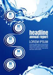 Wall Mural - infographics business, process chart design template for presentation. abstract timeline elements, y