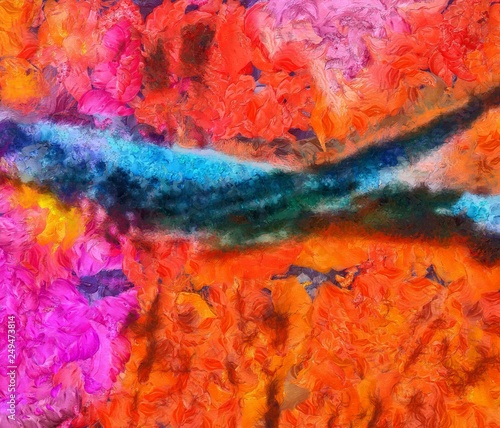 Art Texture Creative Oil Background Striped And Splashes