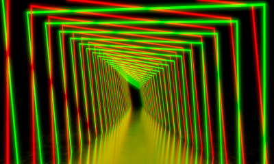 Poster - light neon background
