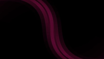 Wall Mural - Red Beautiful Abstract Waves in a dark background Animation
