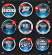 © totallyout - Retro vintage silver badges and labels collection