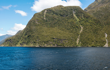 Wall Mural - Passage thrugh Doubtful Sound in Fiordland National Park, South Island, New Zealand