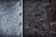 Grunge metal texture background with rivets
