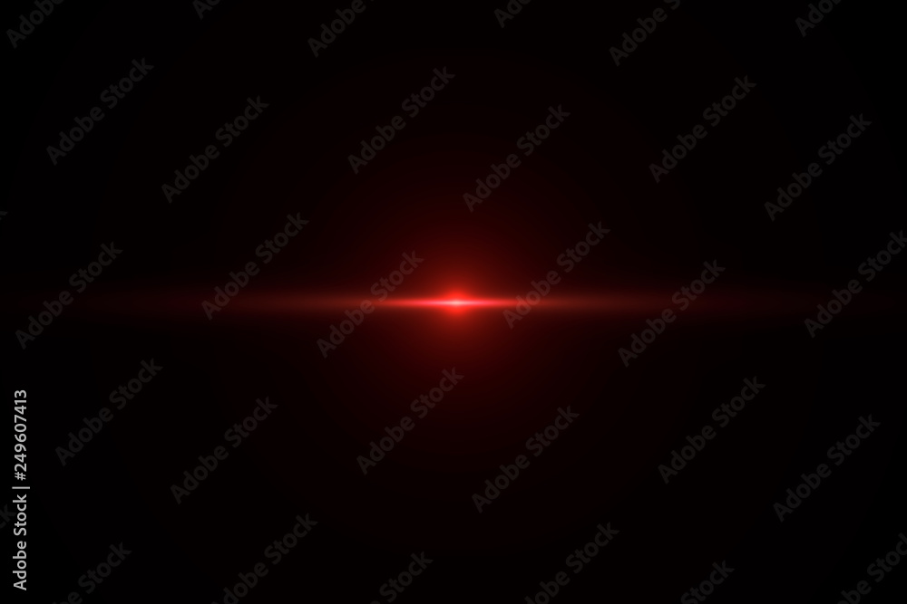 Anamorphic Lens Flare on Black Background Stock Photo | Adobe Stock