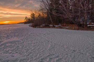 Wall Mural - Winter in the Boundary Waters Canoe Area of northern Minnesota