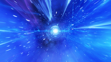 Wall Mural - time vortex tunnel background.wormhole though time and space.seamless loop wormhole straight through