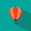 © credon2012 - Hot air balloon icon. Flat style vector illustrations with shadows.