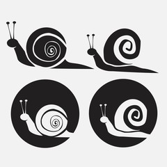 Wall Mural - Snails icons set