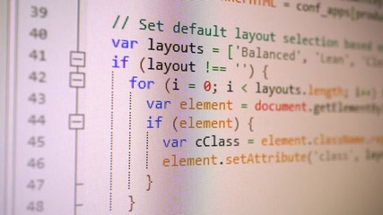 Wall Mural - digital html code