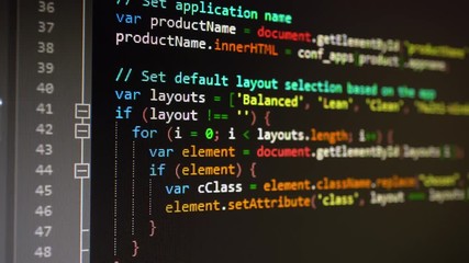 Wall Mural - digital html code