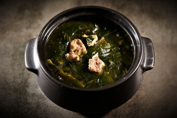 Canvas Print - Korean seaweed soup