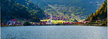 Mosque On The Mountain Lake Uzungol, Trabzon, Turkey