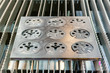© Surasak - Metal sheet or plate part made from automatic and high precision laser cutting process in industrial at factory