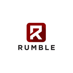 Poster - Unique Minimal Style R initial based logo